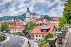 De oude stad Škofja Loka