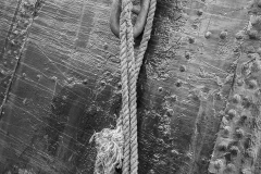 Chain, steel and a rope